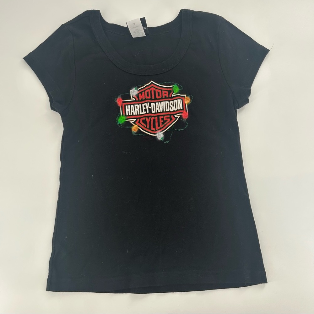 Ladies Harley Davidson Christmas Shirt